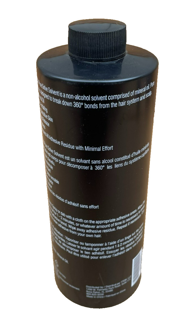 TRAX Pure Solve Non-Alcohol Solvent for Hair System- 33.4 Fl Oz Bottle
