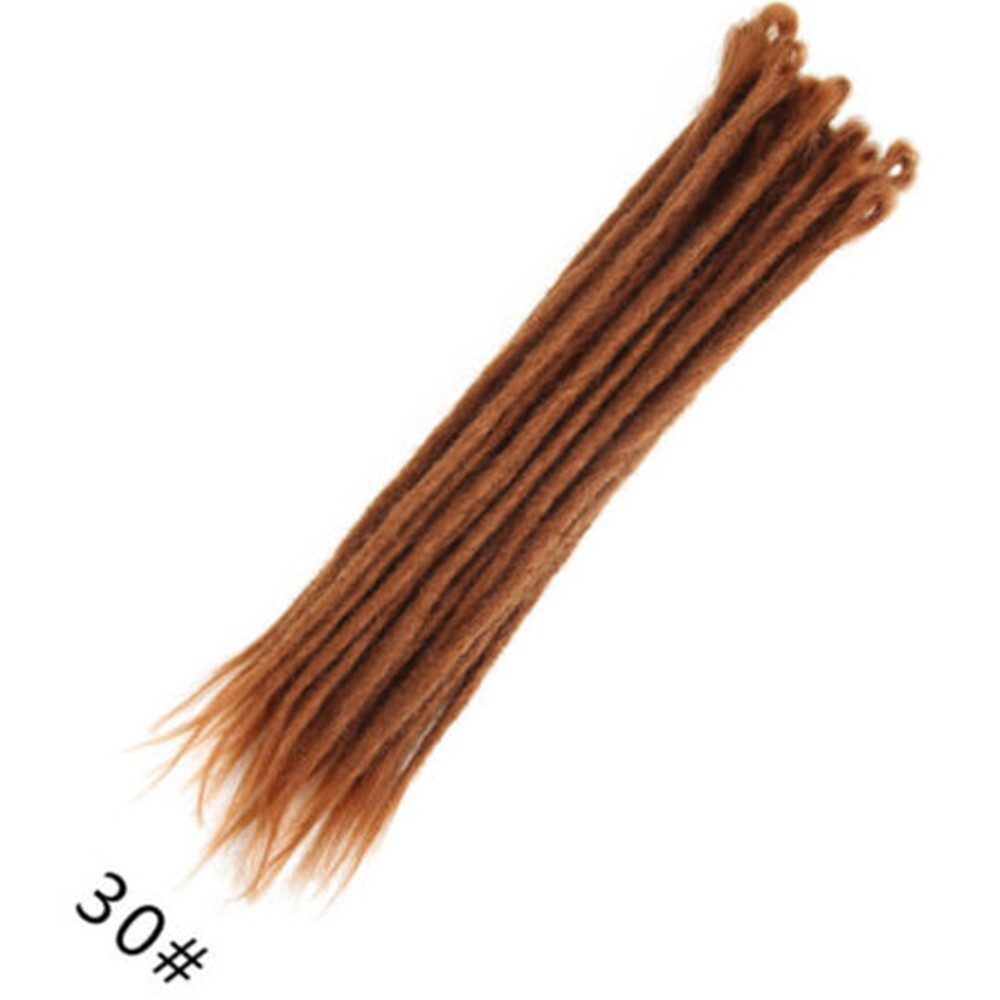5 Strand Auburn Brown Dreadlocks Pre-looped SE Dreads Crochet Dreads Extensions