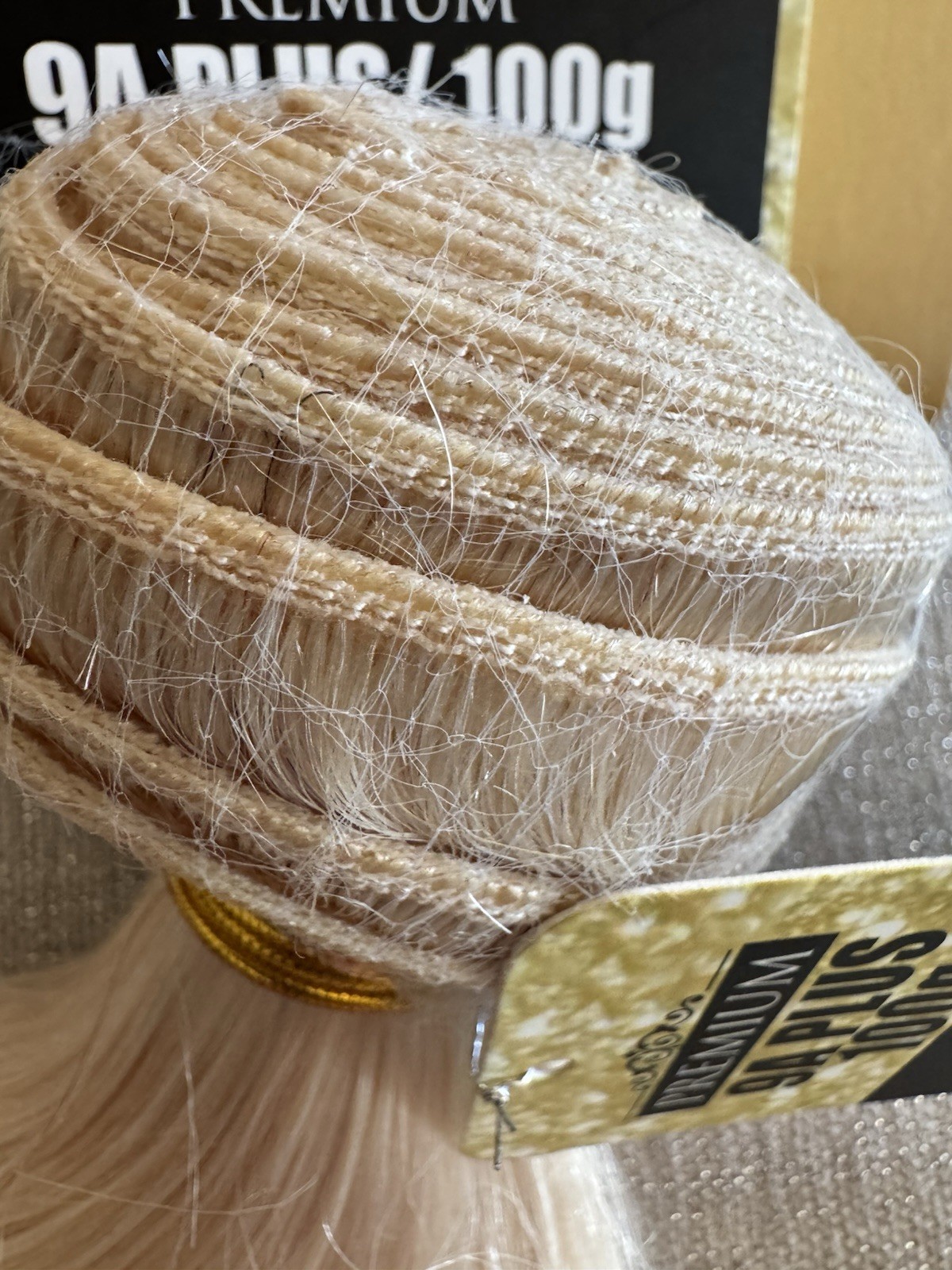 9A Plus Brazilian Virgin Remy Hair Weft 100g 10” Gold Bundle Bleach Safe Wavy
