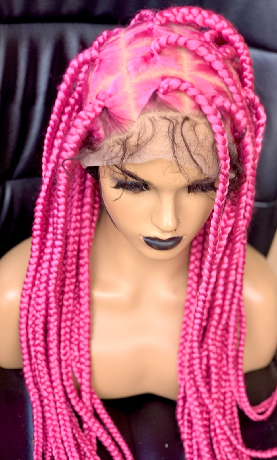 full lace braided wigs for black womens hairstyles lace front Knotless braids