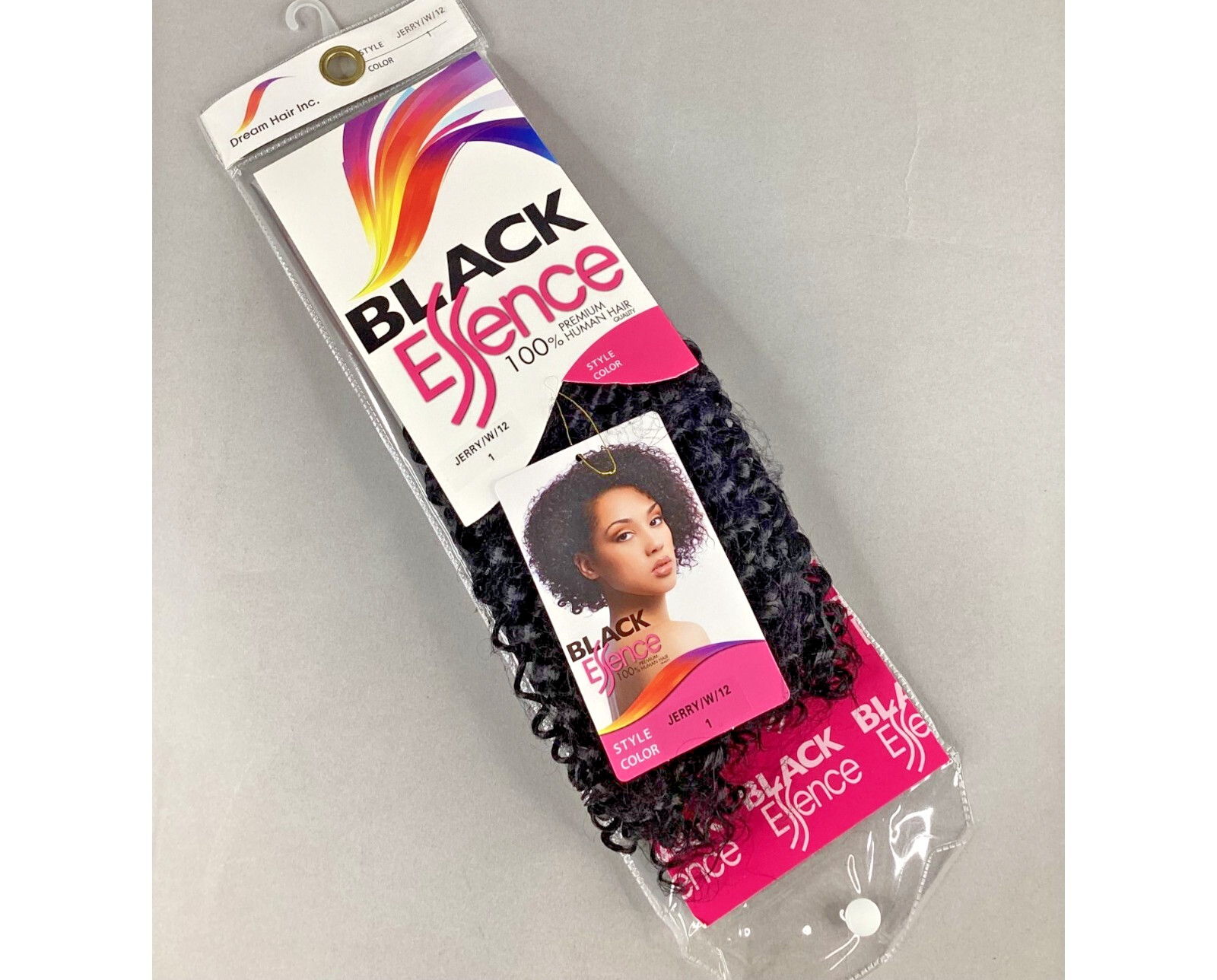 12″ Short Jerry Curl Color #1 Jet Black Blended Hair Extensions Track
