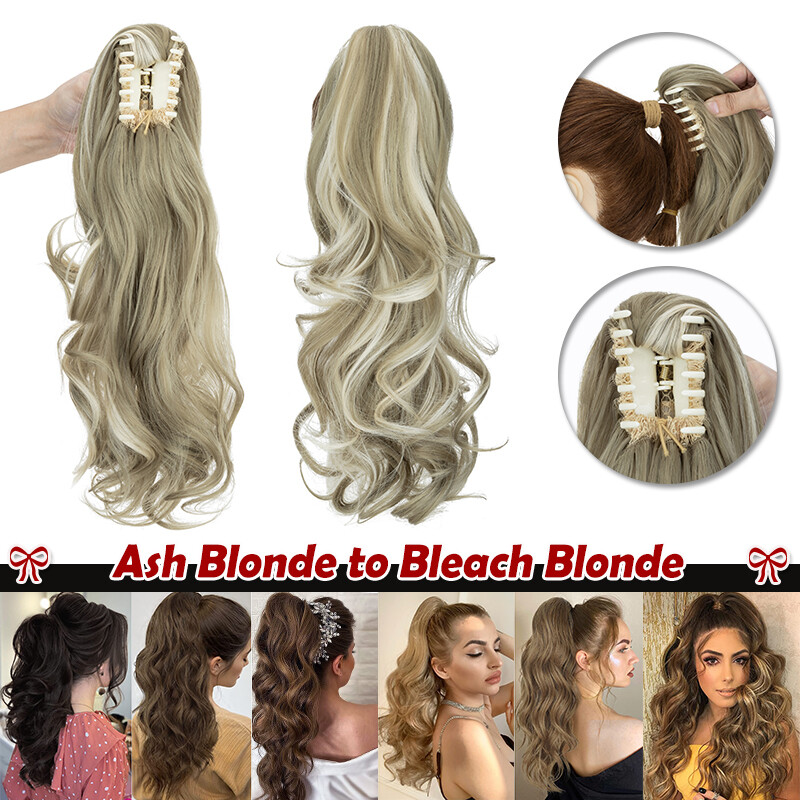 12″-30″ Claw Ponytail Hair Piece Soft Thick Hairpiece Clip In Pony Tail as Human