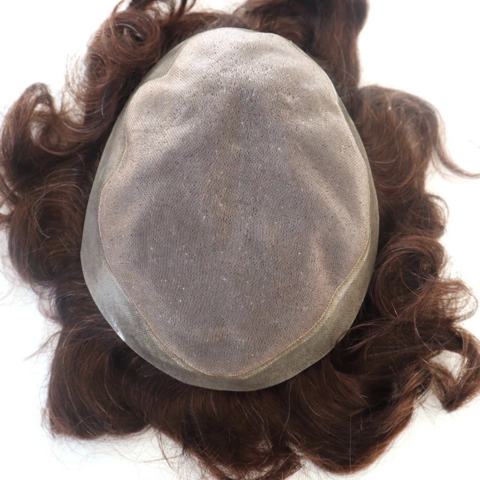 Women Toupee Human Hair Replacement System Hairpieces Fine Mono Center Skin 8×10