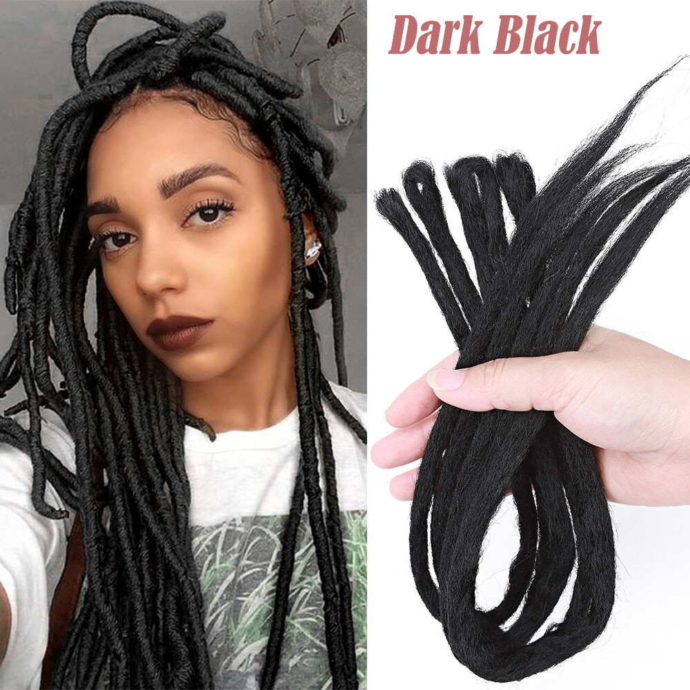 20inch Crochet Dreadlocks Hair Extensions Handmade Hair Natural Real as Human US