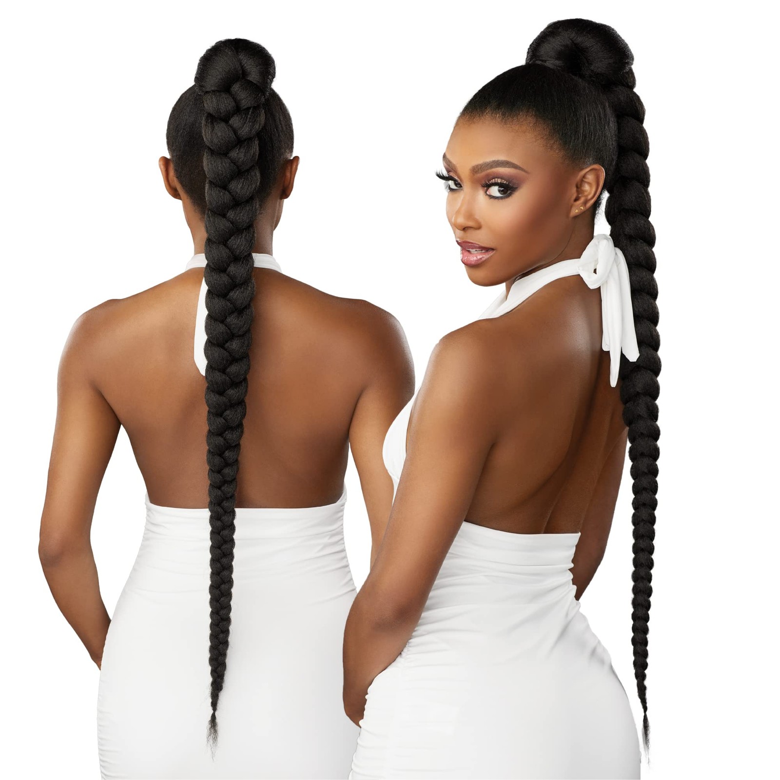 Lulu pony wrap hairextensions- 1 high heat synthetic yaki pony tail or up do …