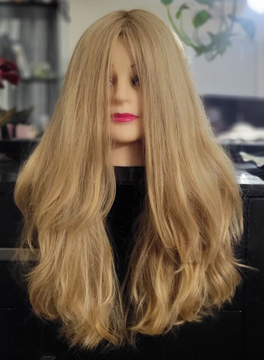Clary’s 100% Virgin European human hair wig custom highlights blonde – 24 inches