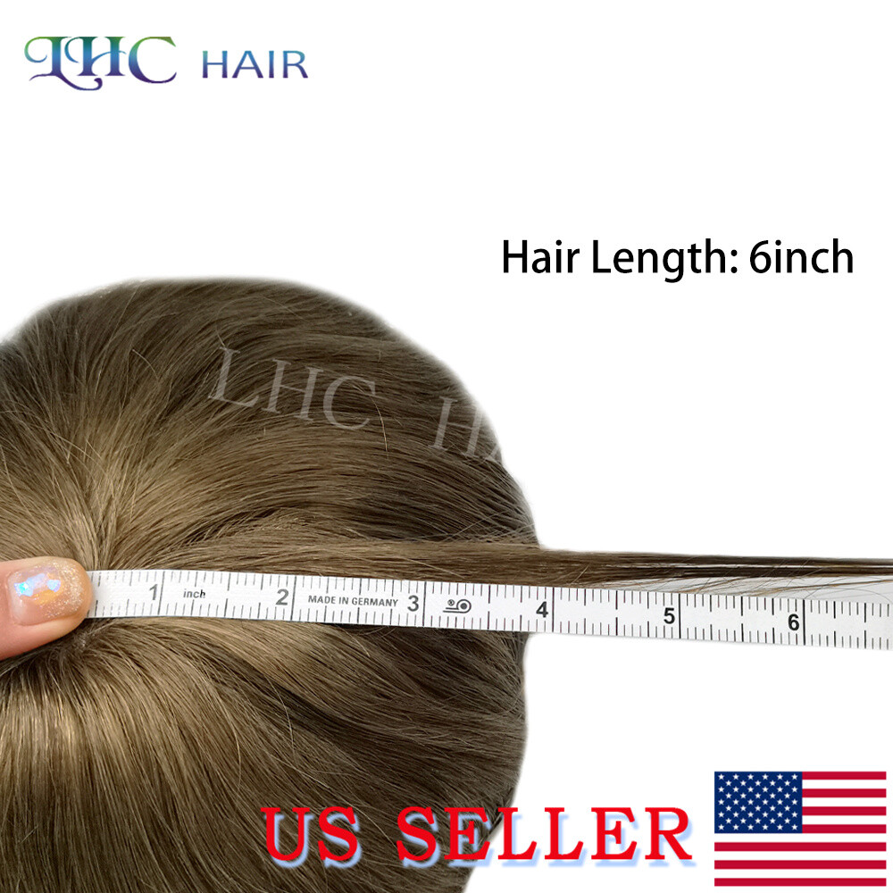 Lace Front Mens Toupee Human Hair System Natural Hairline Brown Blonde Hairpiece