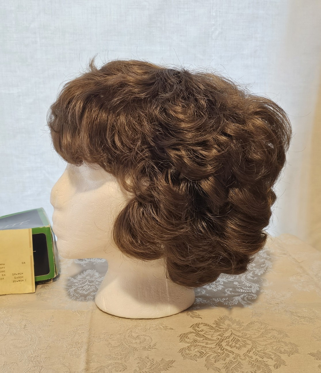 Vintage Wig Exquisite Capless Brown Wig by Karl of Vienna Feather Weight 22