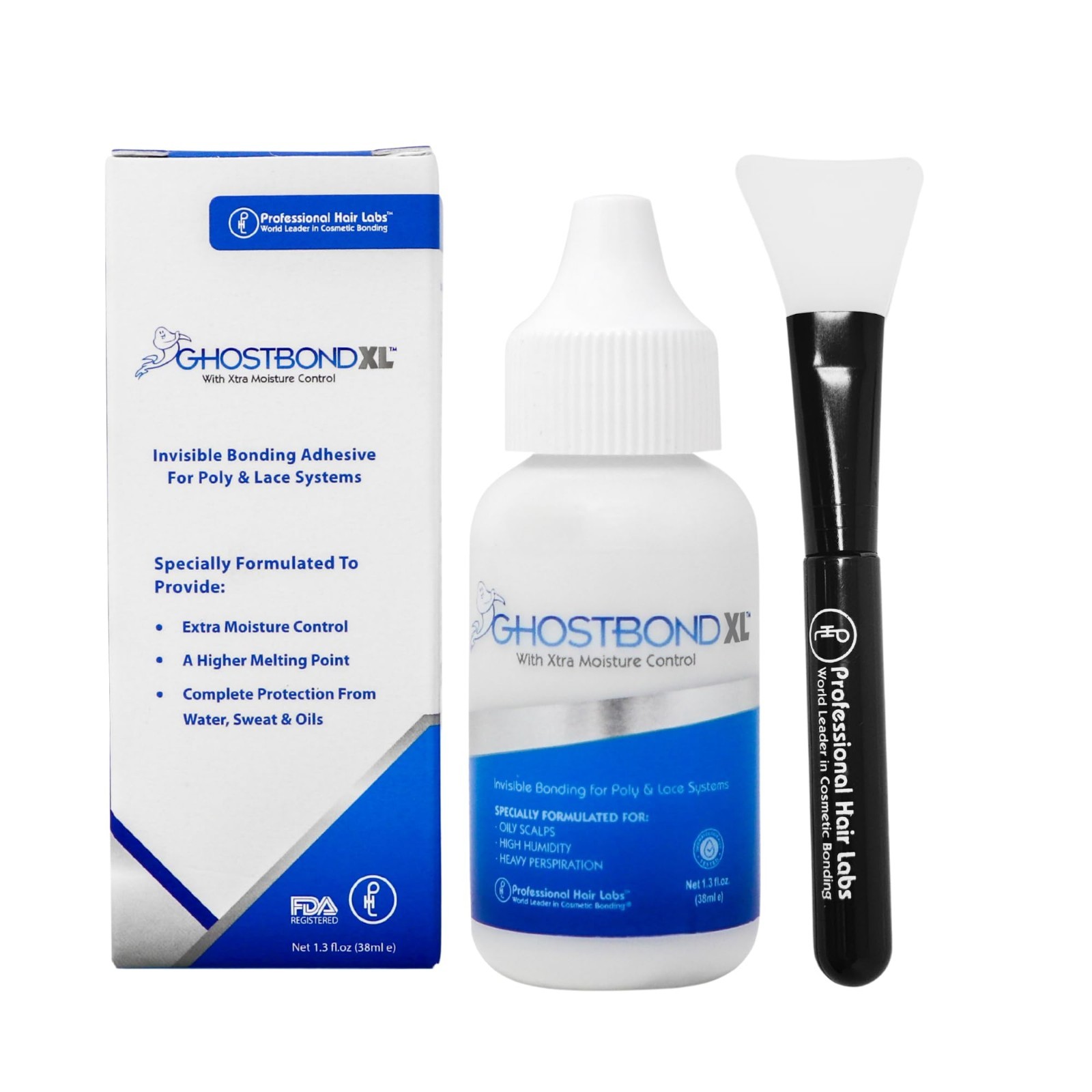 Invisible Lace Wig Glue – XL Hair Replacement Adhesive 1.3oz, Water & Oil-Resist