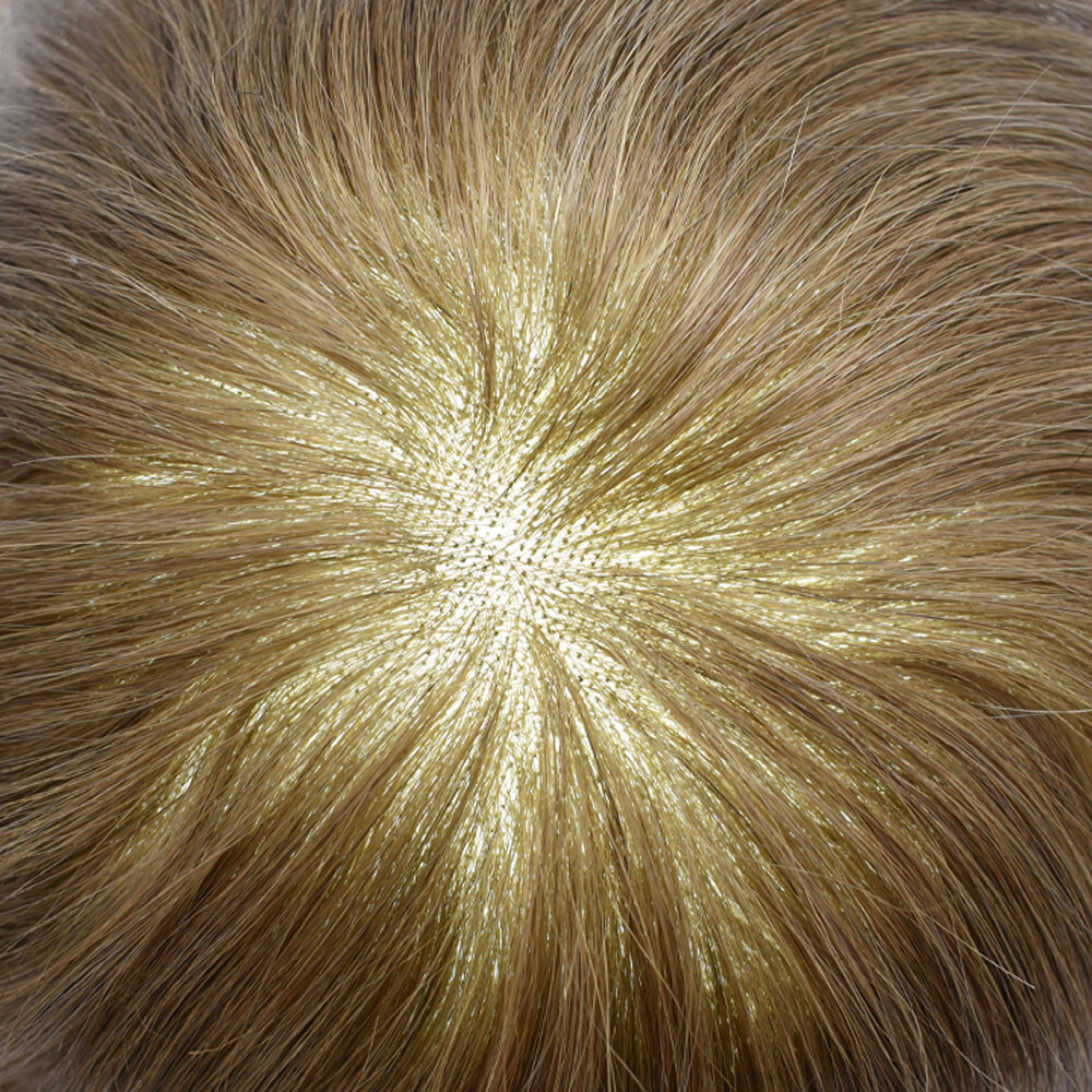 Mens Toupee Hairpiece Fine Mono Hair System Replacements Poly Skin Pu Mens Wigs