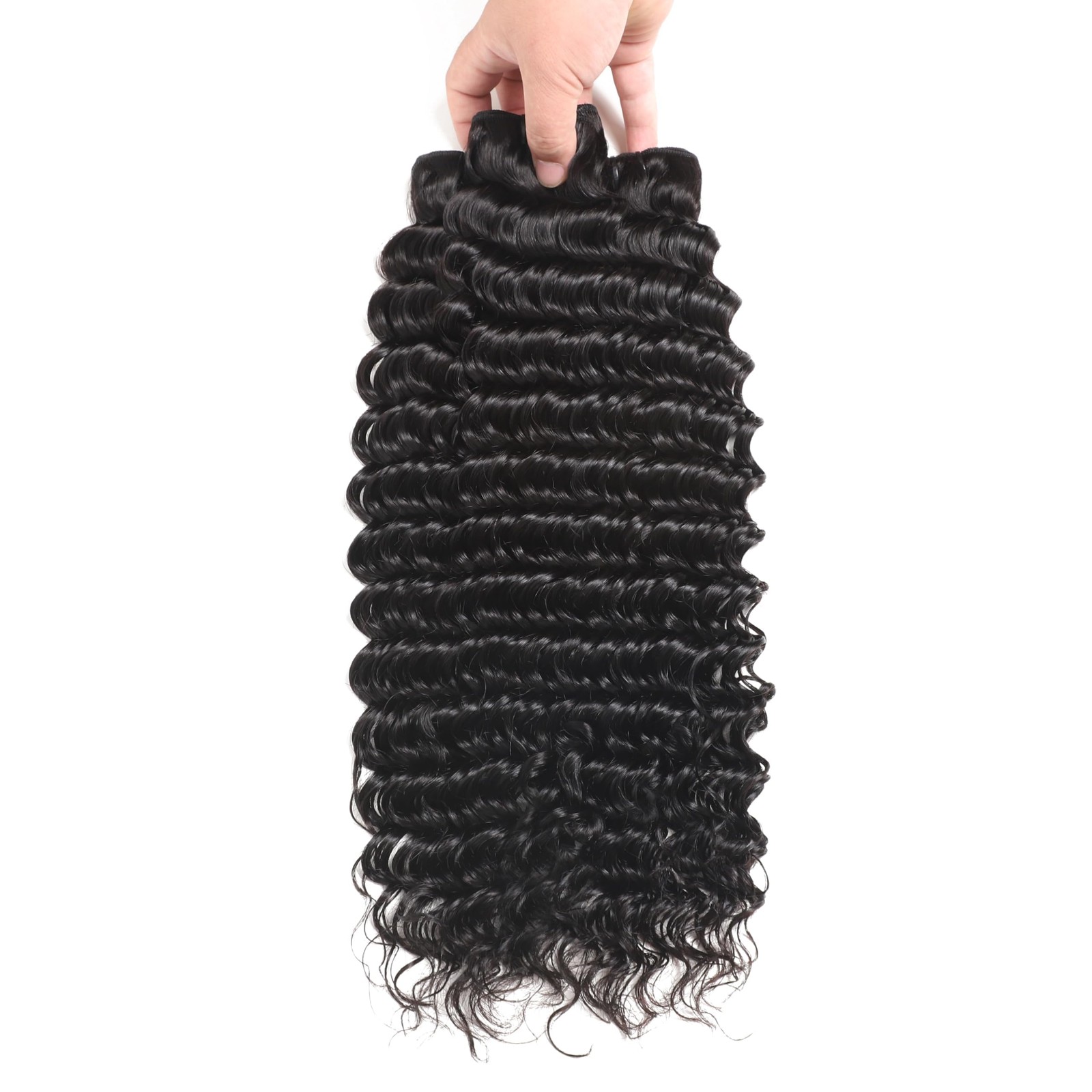 Fdola 12A Deep Wave 3 – 14 16 18 Inch Unprocessed Human Hair For Quick Weaves