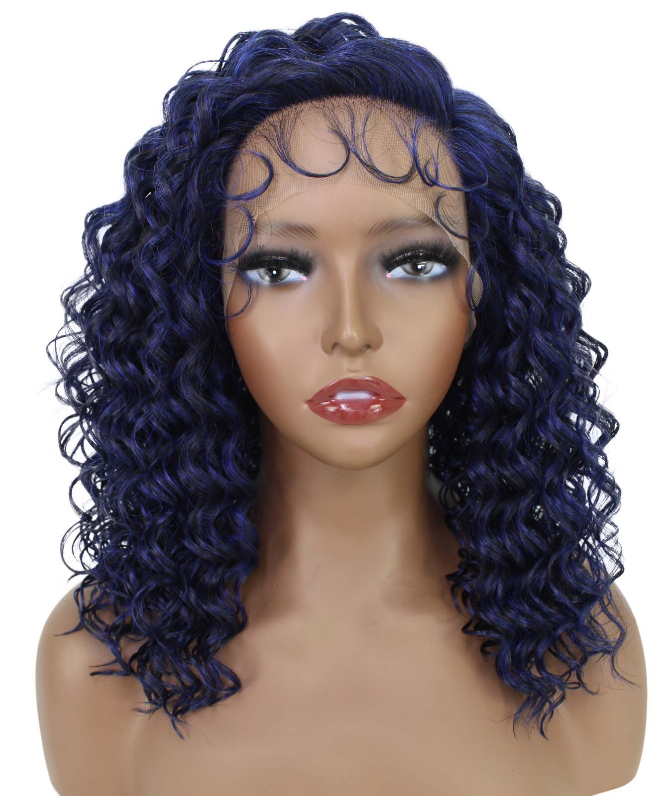 LUXLUXE Nadia 14.5” Side-parted Lace Front Medium Length Multicolor Wig BL-0153