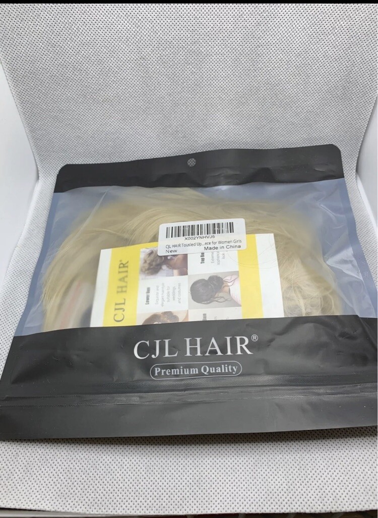Messy Bun Hair Piece, CJL HAIR Tousled Updo Extensions