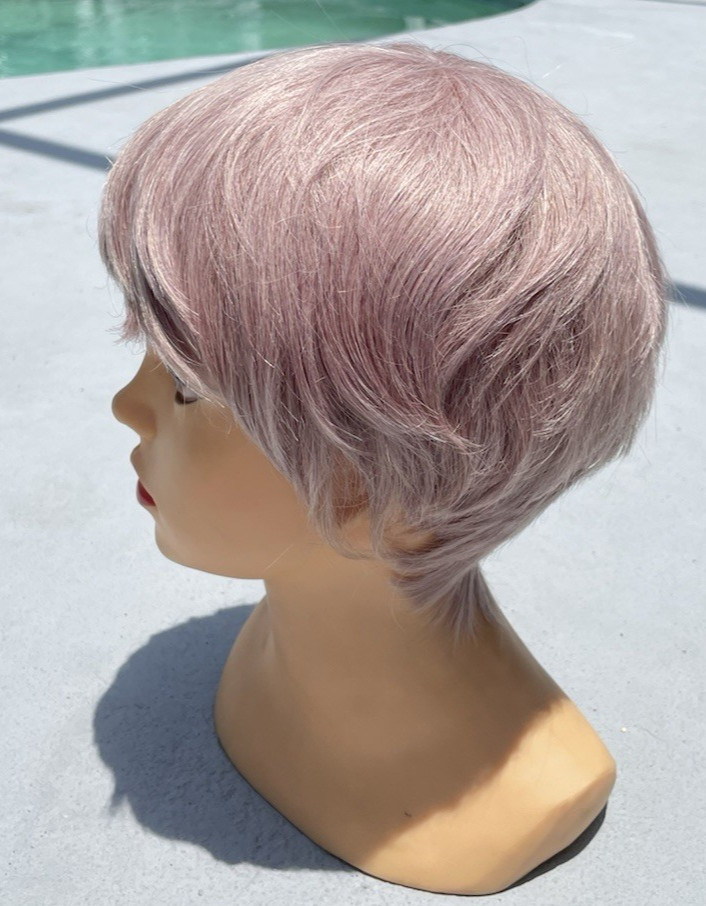 NIP Xuchang Yingduo Short Wispy Longer Bang Wig Salt & Pepper H11-Grey