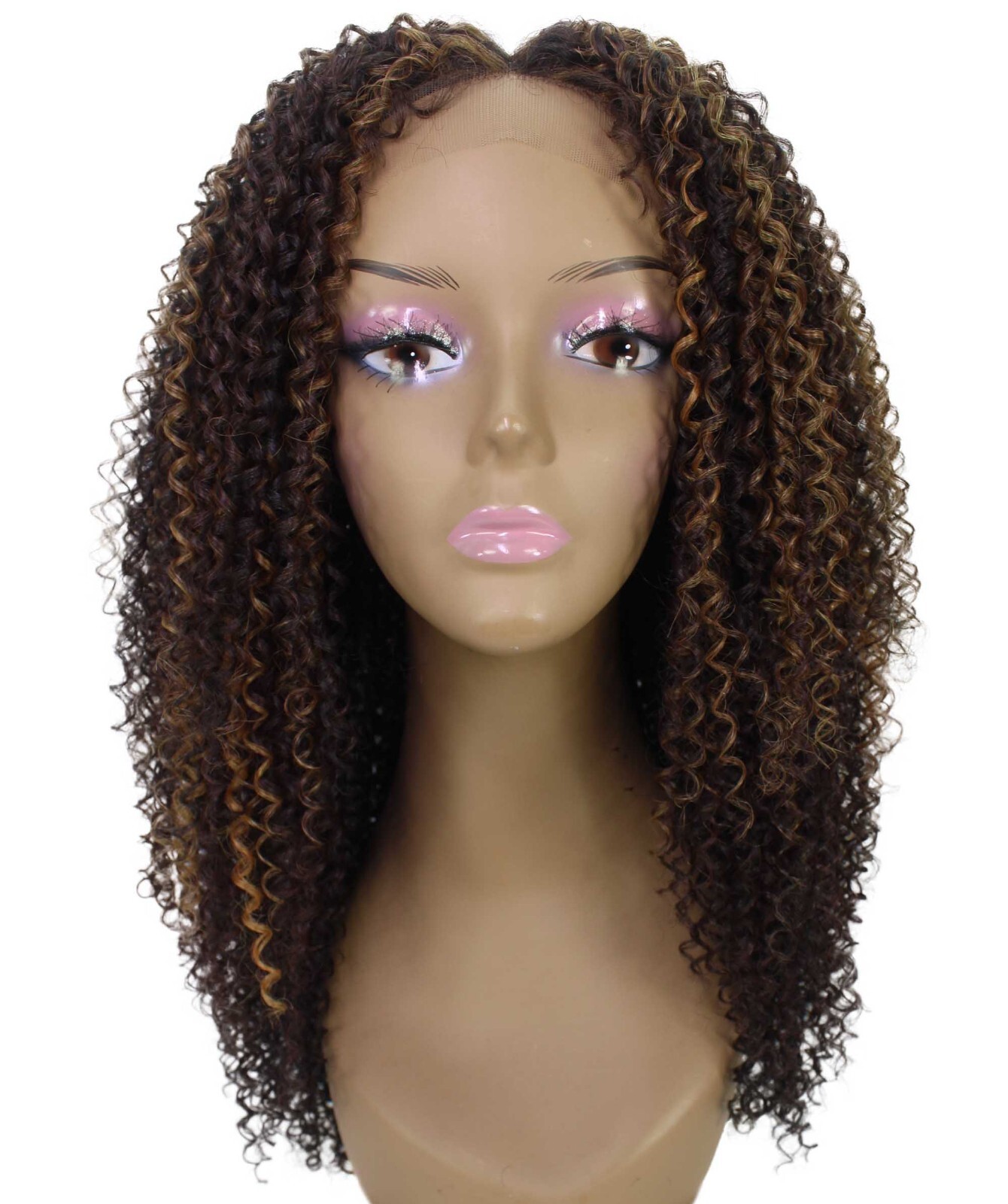 LUXLUXE Serenity Curly Ringlet 22 in Long Lace Front Wig,Heat Resistant