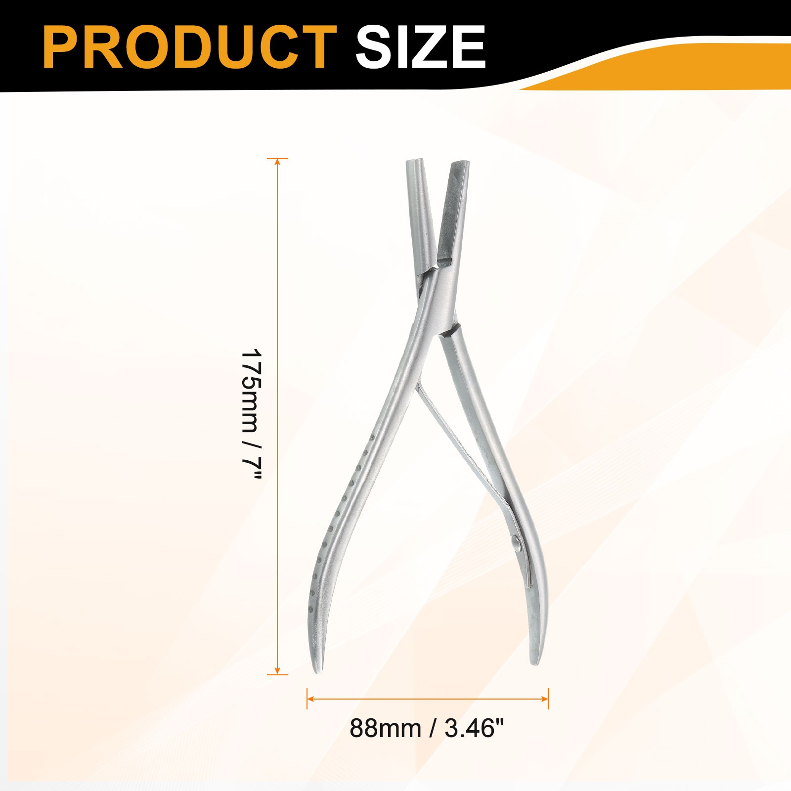 Hair Extension Pliers 7″ Flat Hair Extension Tool for Micro Link Micro Ring