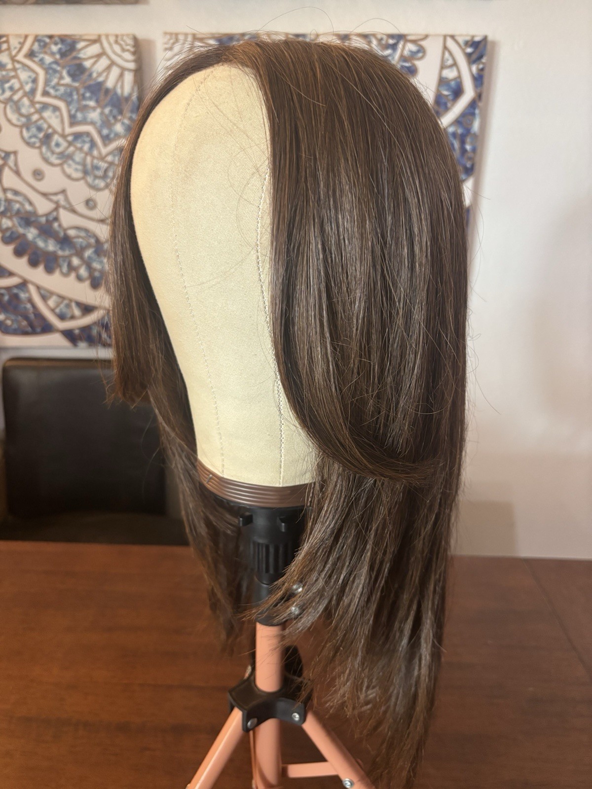 Lace Front Free Part Wigs For Every Woman Synthetic Brunette Wig