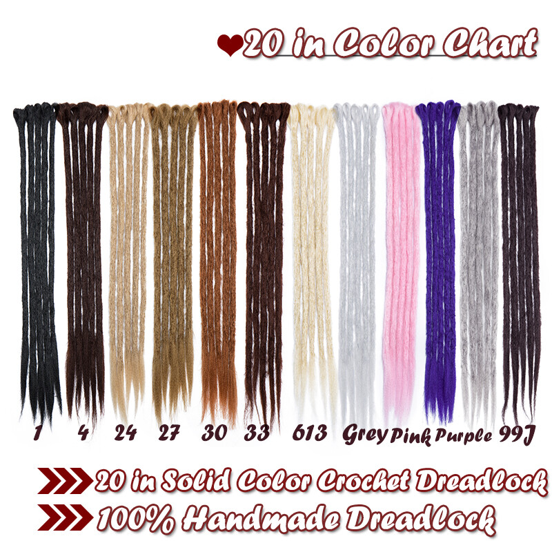 100% Synthetic Hair Dreadlocks Real Long Thick Natural Crochet Dread Locs Ombre