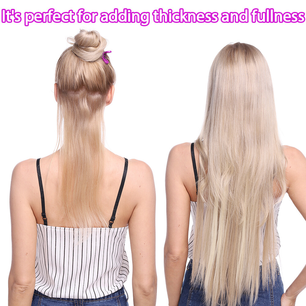 CLEARANCE Clip In 100% Real Human Remy Hair Extensions Full Head Weft Highlight