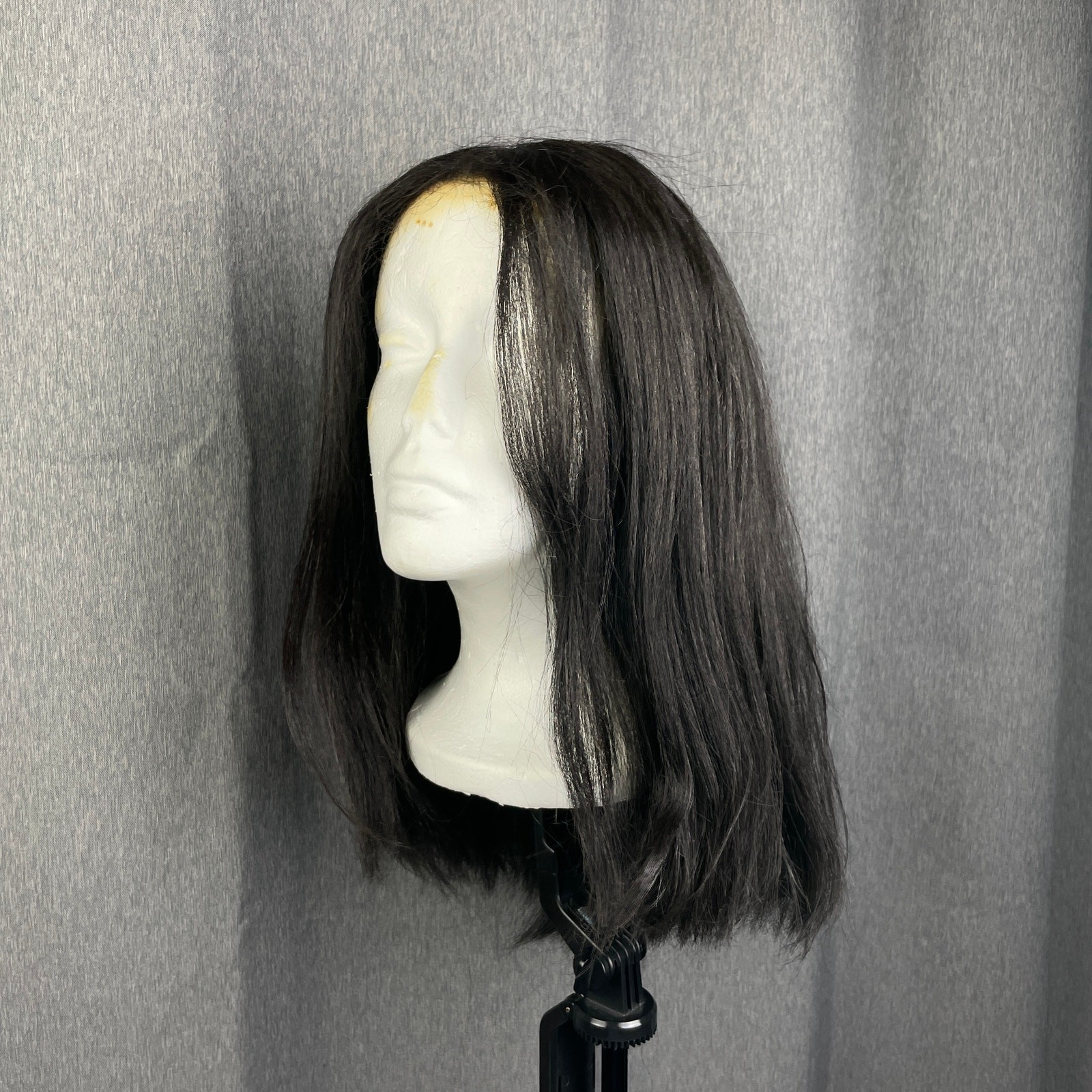 New Born Free Hazelnut Gray Layered Long Straight Hair Wig