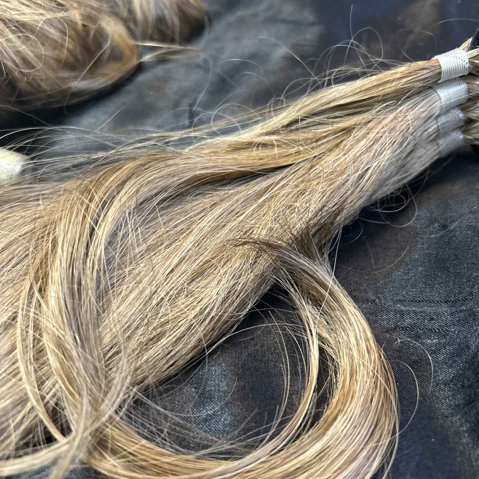 Lot Clip In Hair Extensions Brunette 13- 22” Long 8 Clip In Pieces Same Color
