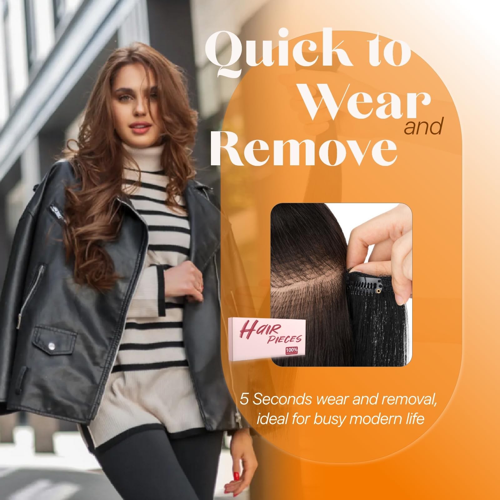 Tesshair 6Pcs Clip In Hair Extensions Real Human Hair Short Clip In Extensions