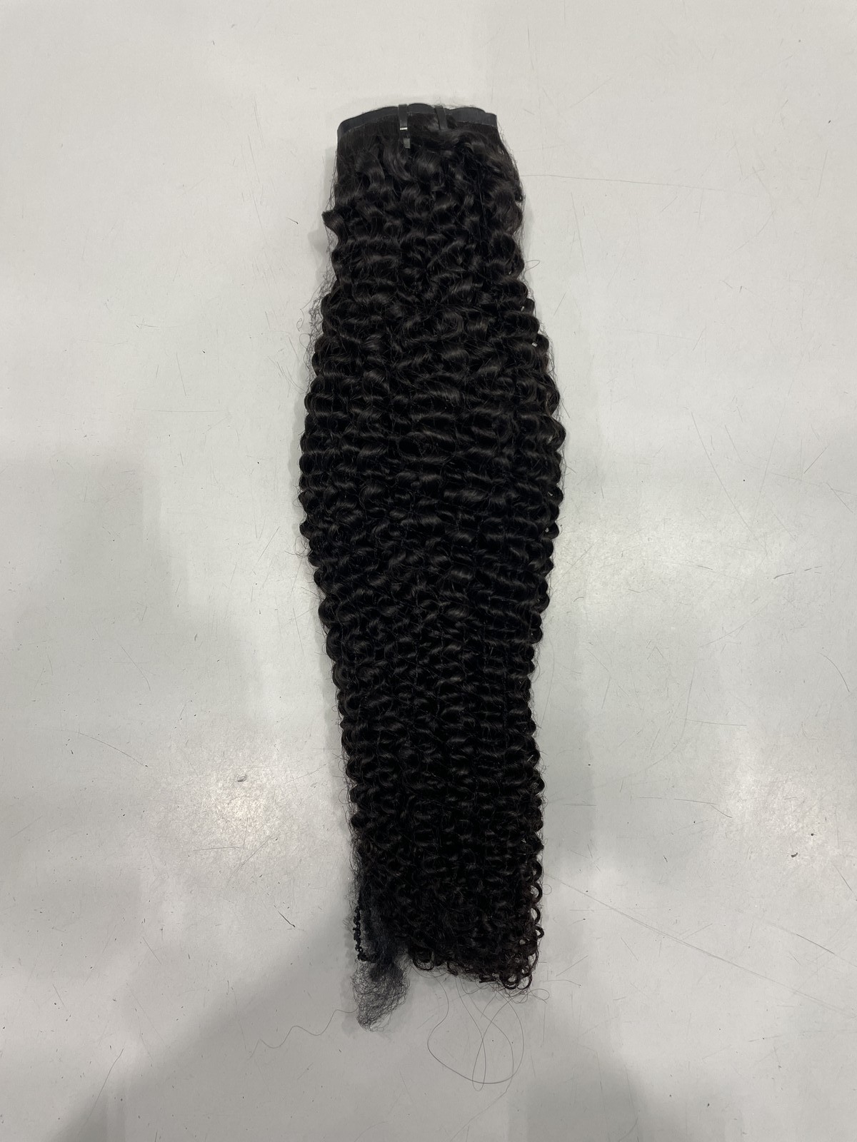 Luvme Natural Black Kinky Curly Human Hair Clip-In Extensions 7pcs, 20″