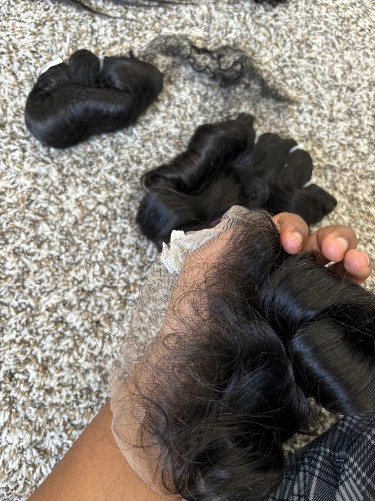 12” 200g Premium Bouncy Curl Vietnamese Bundles Plus 5×5 Closure