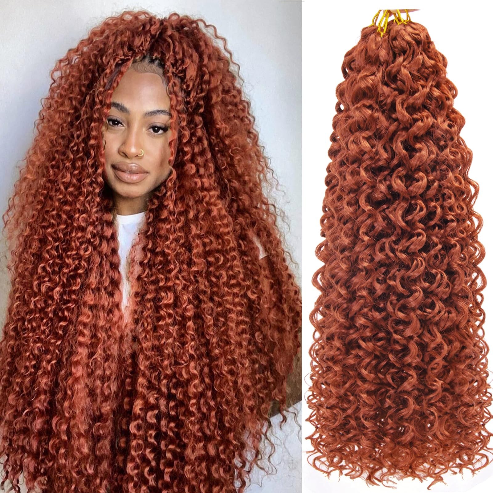 8 Packs Curly Crochet Hair GoGo Curl Crochet hair for Black Deep Wave Braidin…