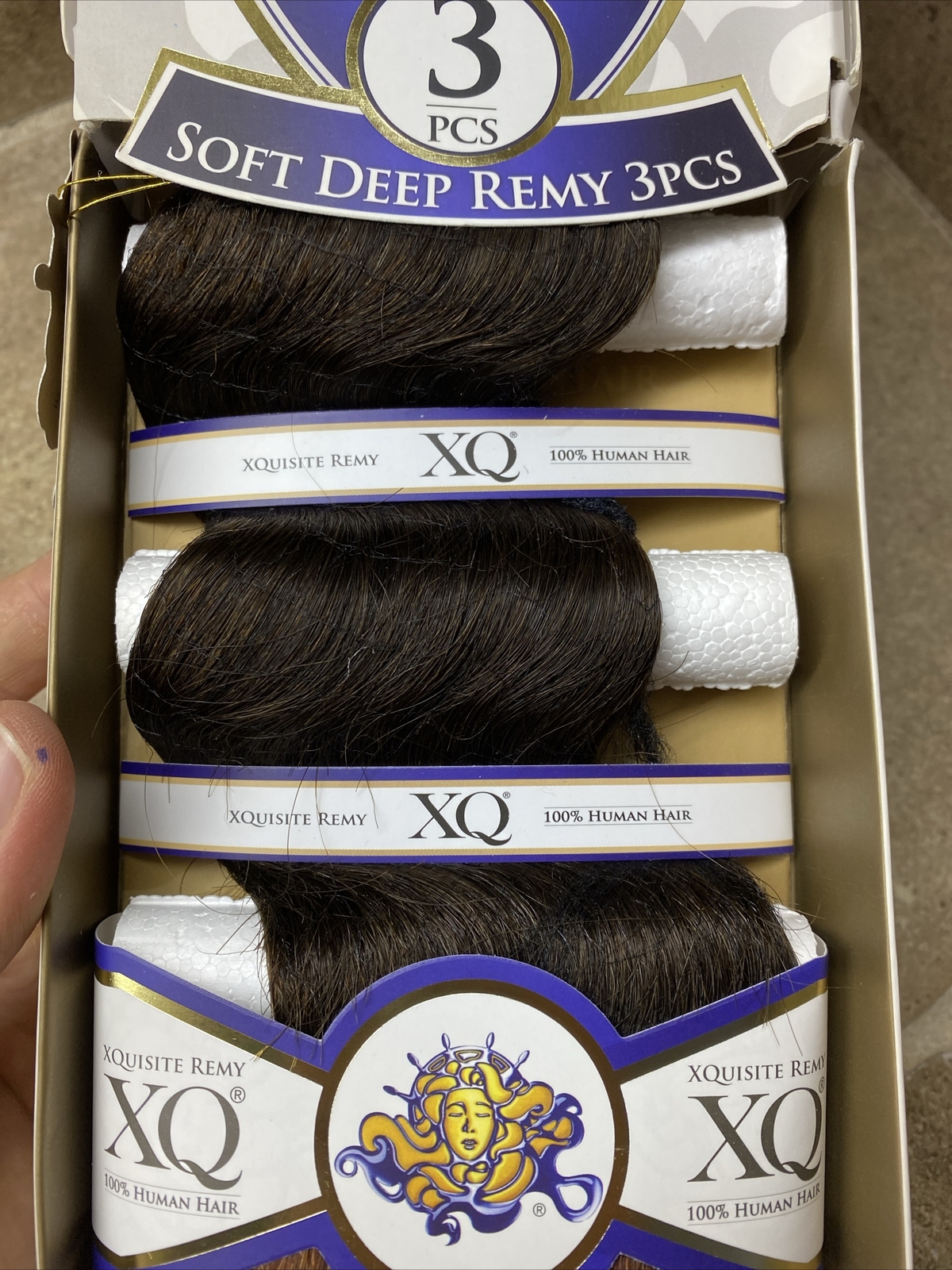 Shake N Go 3 Piece Xquisite Short Cut Remy 3 Color 100% Human Hair Yaky WEAVE