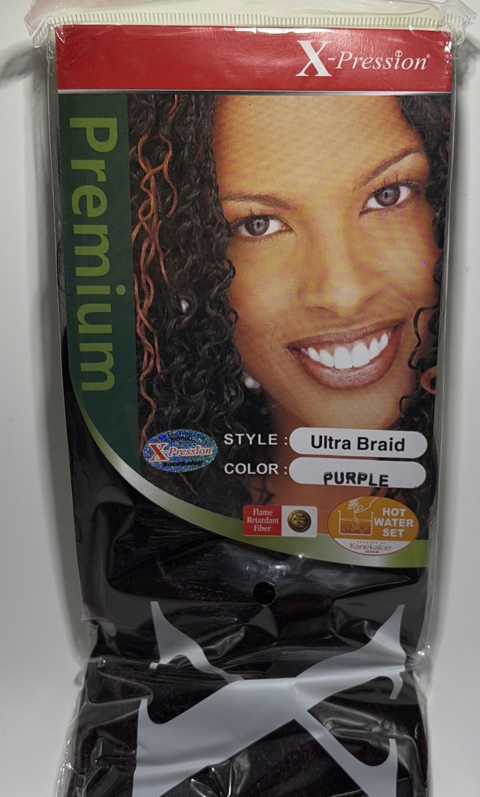 XPRESSION (X-pression) Premium Ultra Braid Hair Extension Purple 82 Inches