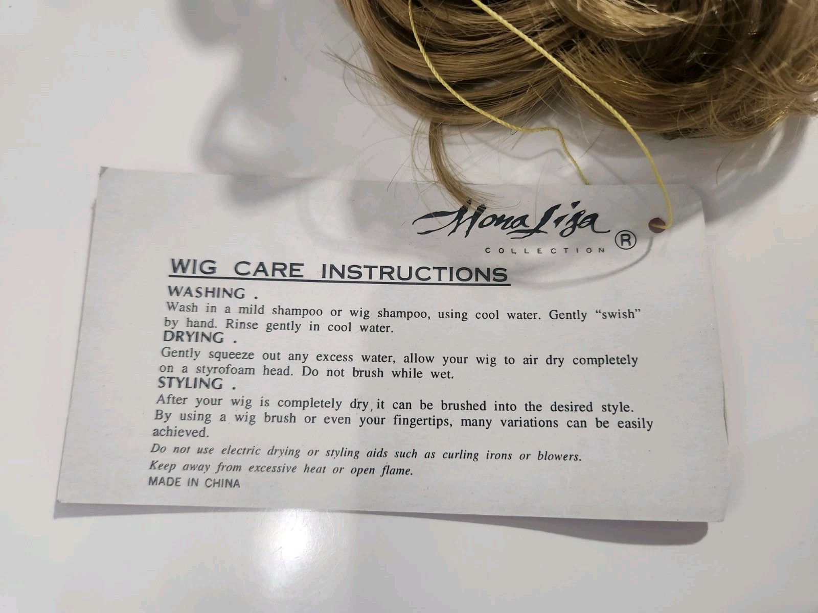Curly Scrunchie Ponytail Synthetic 3″ 25 Dark Golden Blond Messy Bun