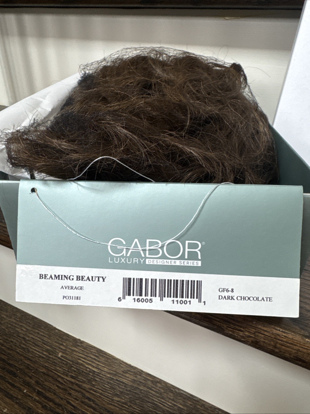 Beaming Beauty Average Wig by GABOR Dark Chocolate GF6-8 IN BOX W/tag