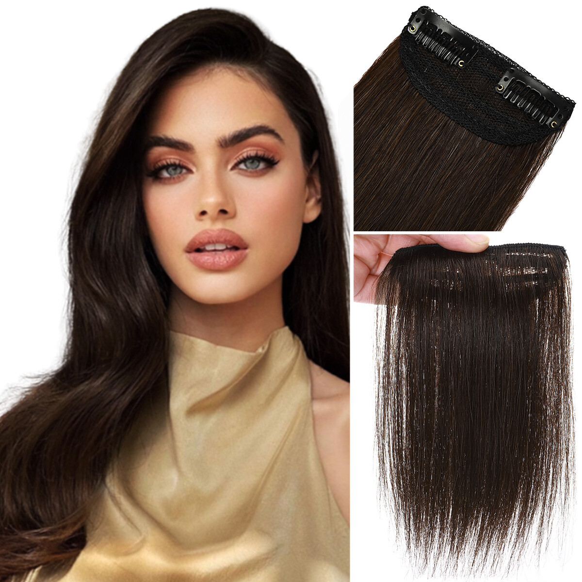 Russian Remy Real Human Hair Clip In Double Wefts THICK Long Full Head Invisible