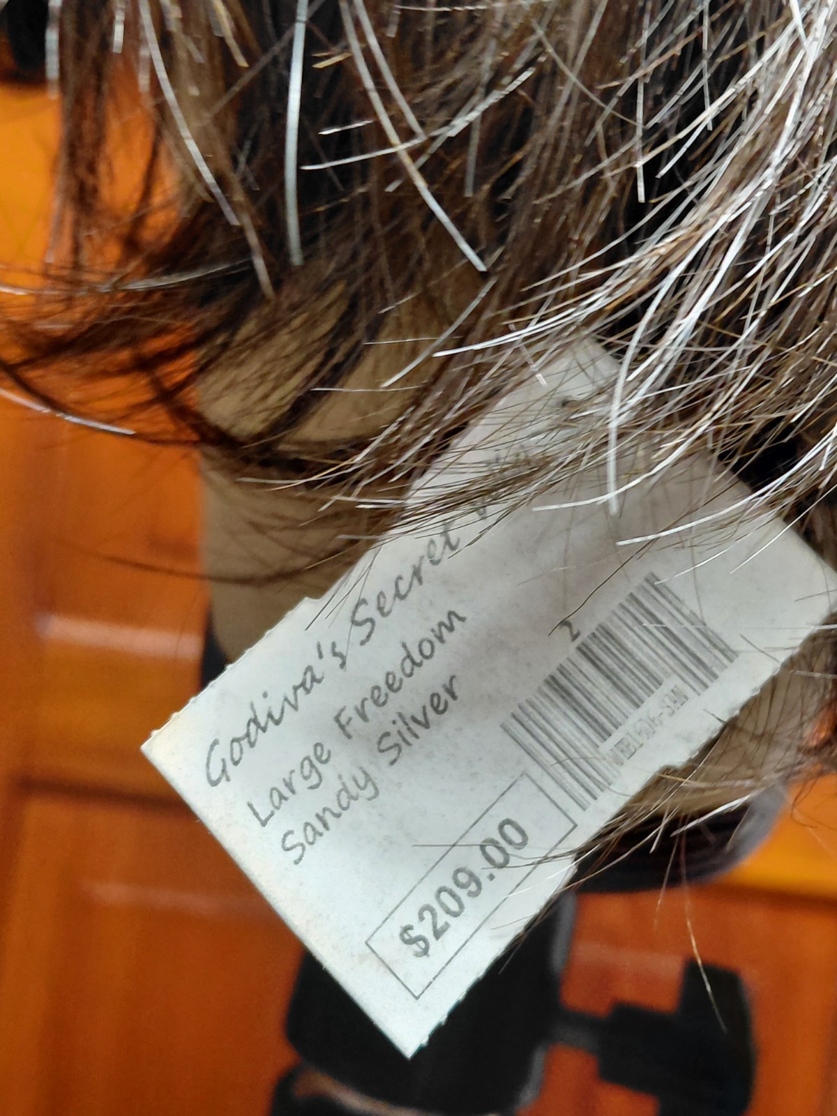 Godiva’s Secret Wig Large Sandy Silver Freedom Synthetic Hairpiece