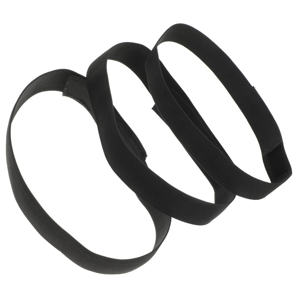 3Pcs Wigs Fixed Elastic Band Creative Headgear Band Black Breathable Band