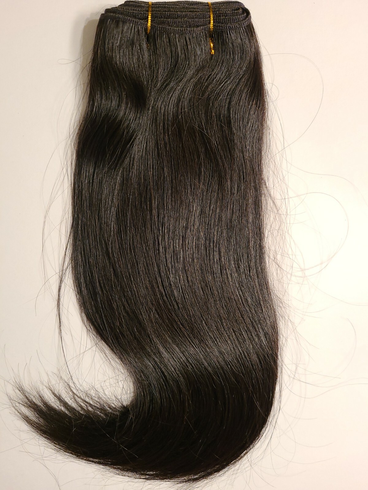 Human Hair 16″ Silky Straight #1B (VIRGIN) Hair Bundle Made In INDONESIA