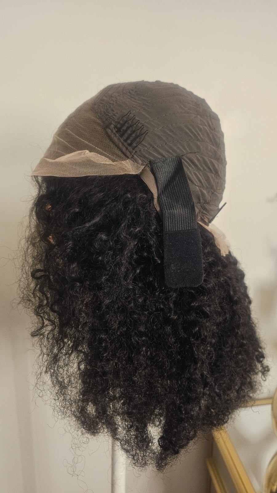 new High-Quality regular 20″ Black body wave 100% Virgin Human Hair Lace Wig