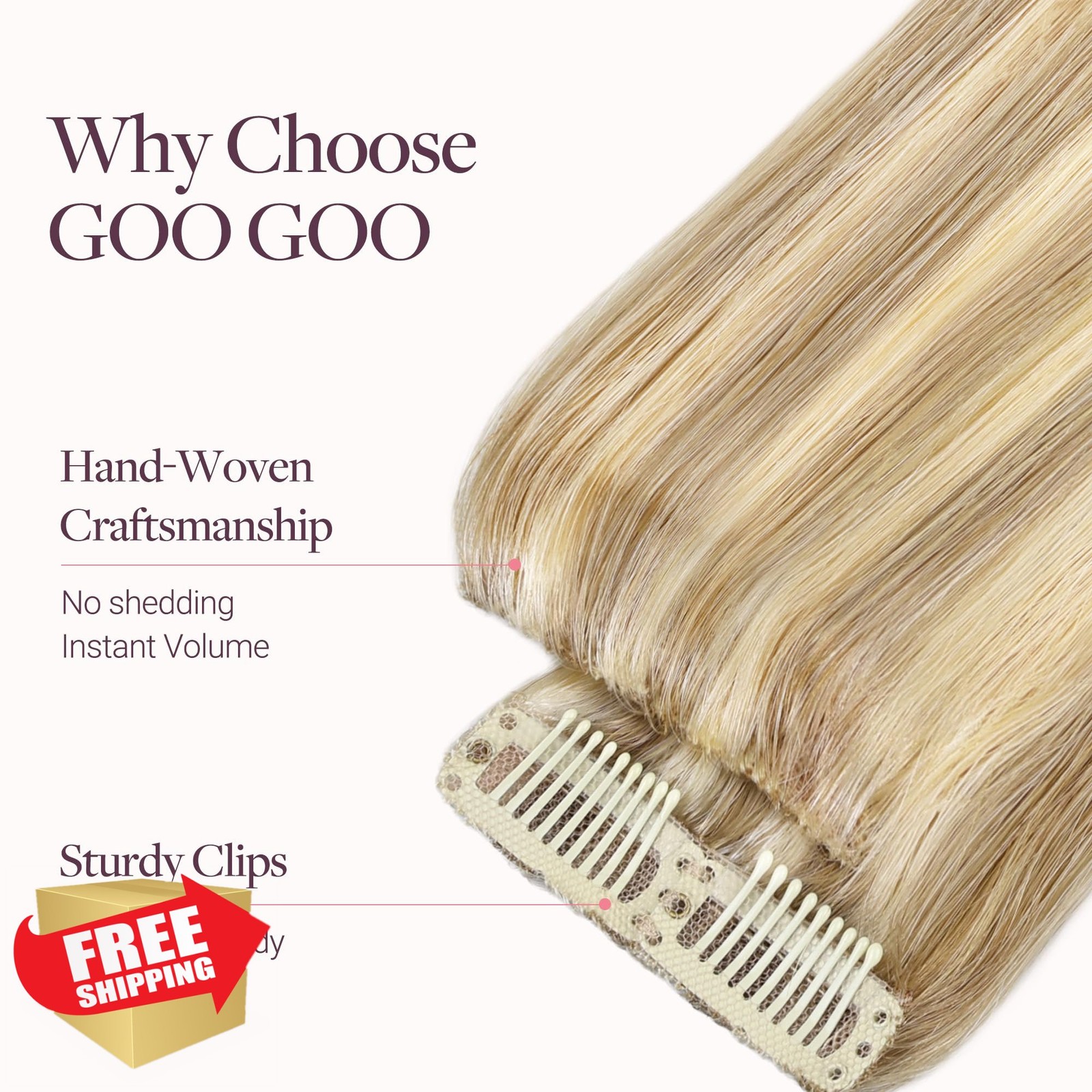 GOO GOO 14″ 2Pcs Hair Fill Ins #P16/22A