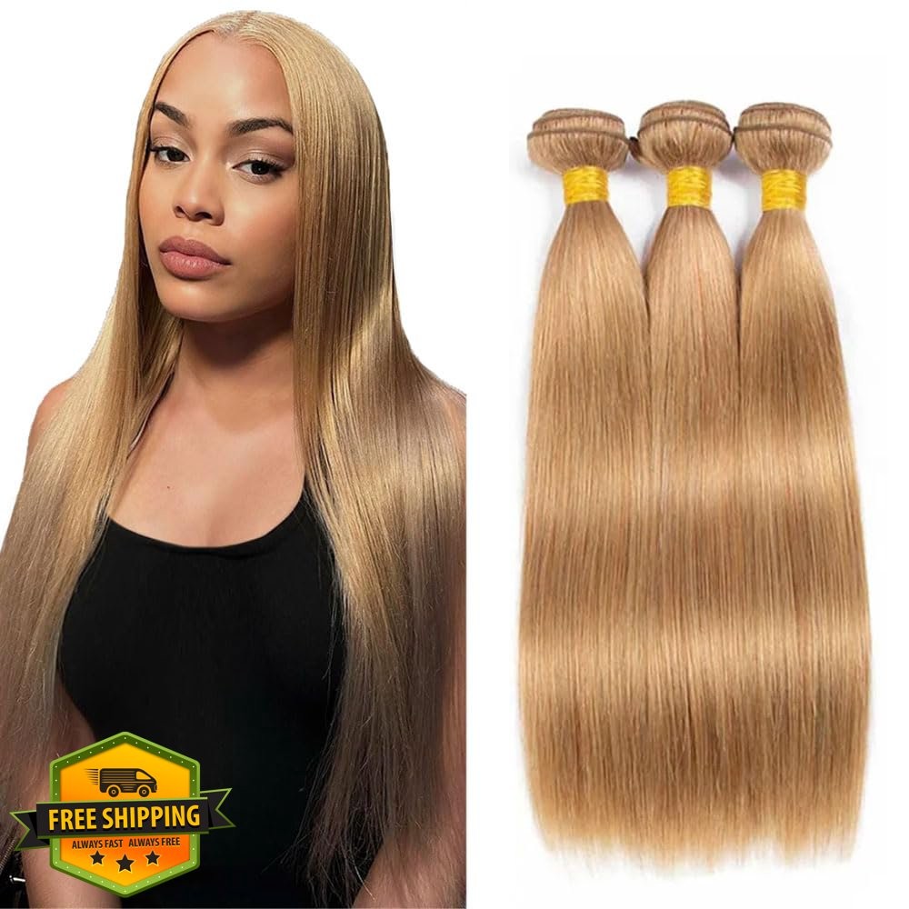 Raivide Hair Bundles 28 30 32 Inch Blonde #27ST