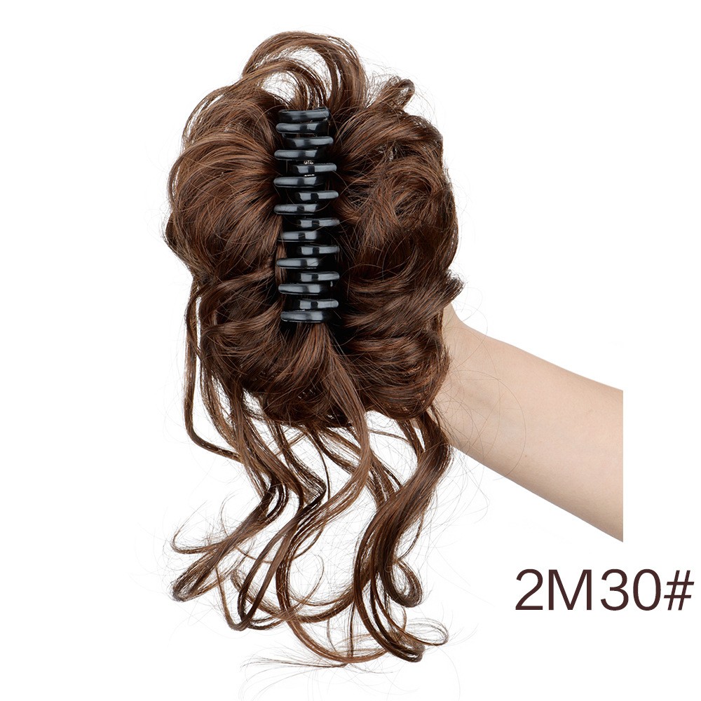 Hair Claw Clip Short Ponytail Hair Extensions DIY Bendable Metals Messy Bun