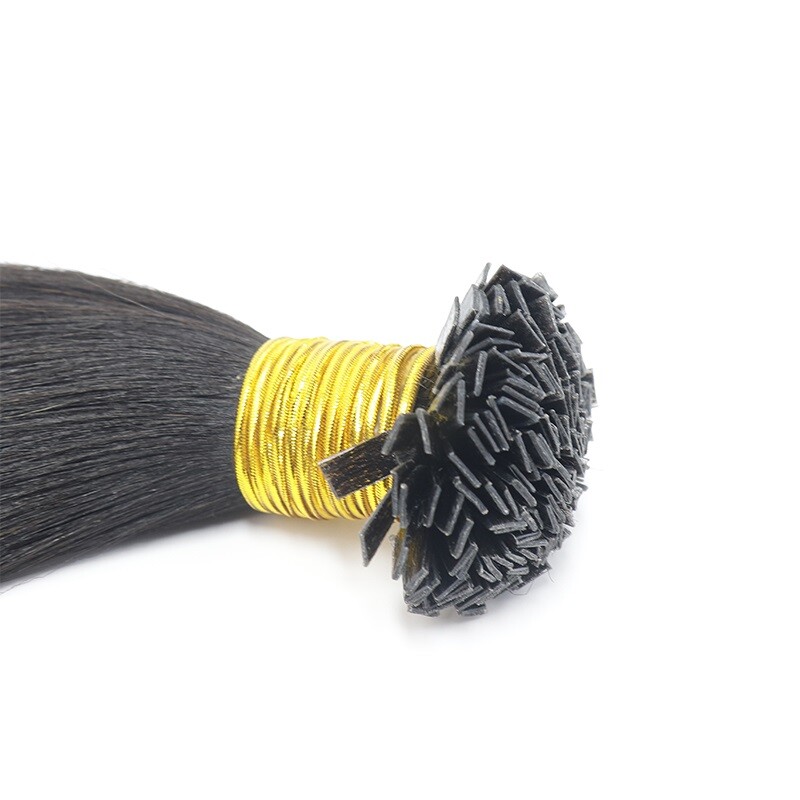 Light Yaki Flat Tip Human Hair Extension Keratin Fusion Yaki Straight K Tip Hair