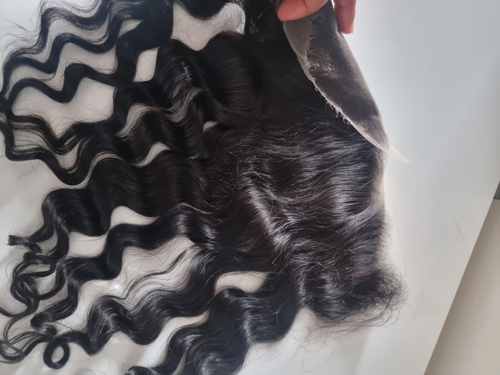 12A 18INCH 13X6 HD LACE FRONTAL BRAZILIAN VIRGIN HUMAN HAIR NATURAL WAVE 1B# 90g