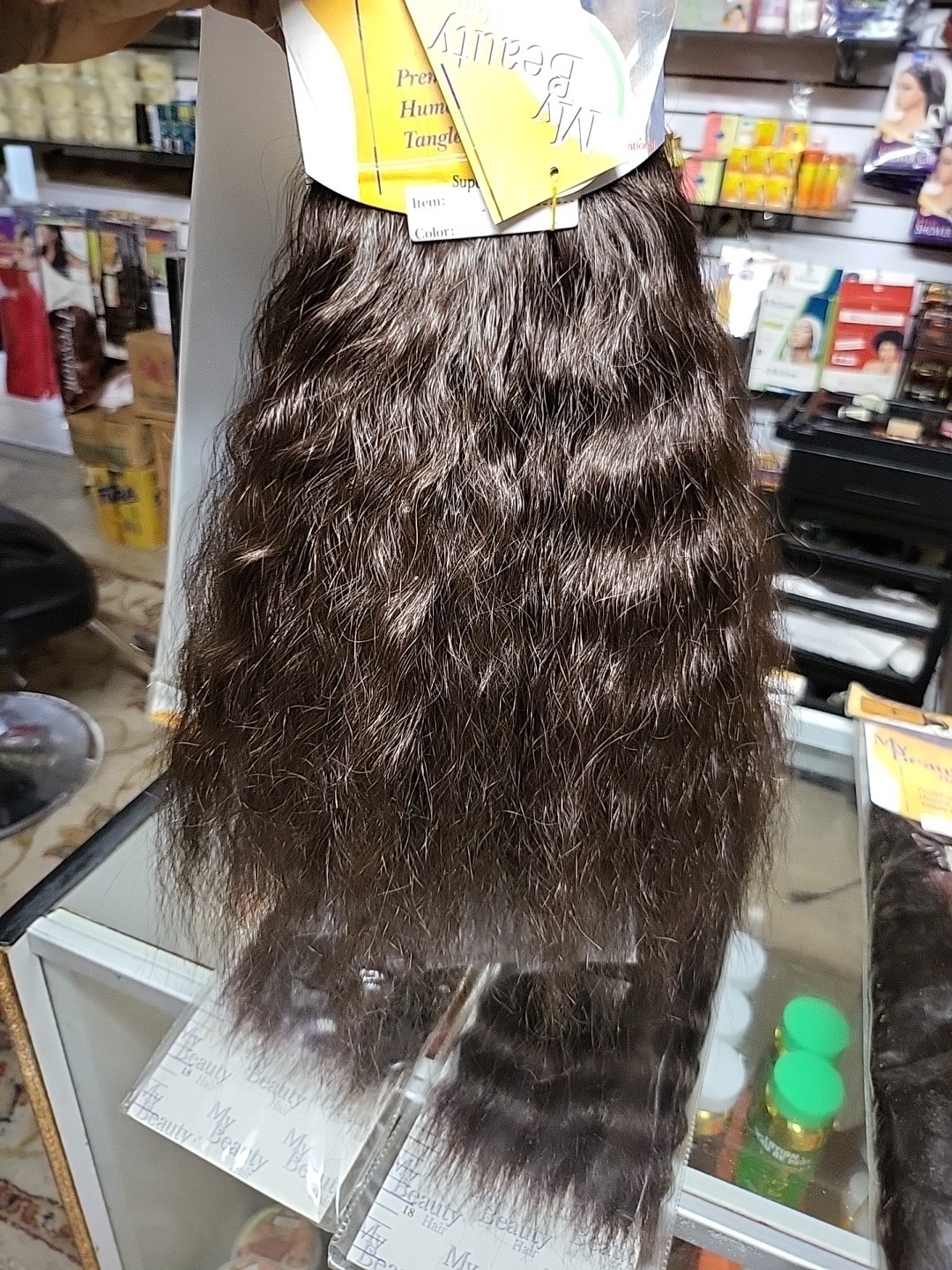 Super Weave Human Hair WET AND WAVY 14 Inches 4pks Colour 4