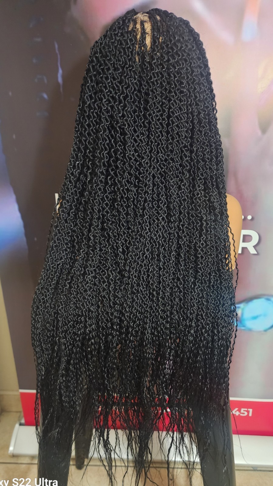 Black Synthetic Hair Full Lace Wig With Baby Hair