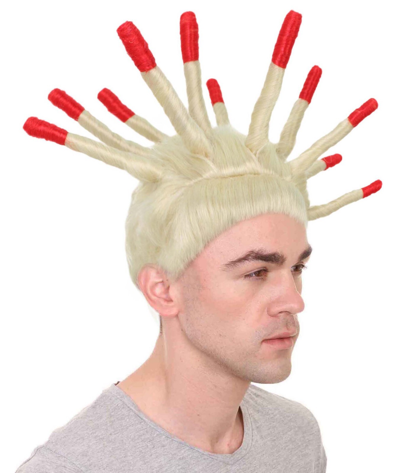 Adult Men’s TikTok Viral Twin Brothers Spiky Dreadlocks Wig, HM-1493