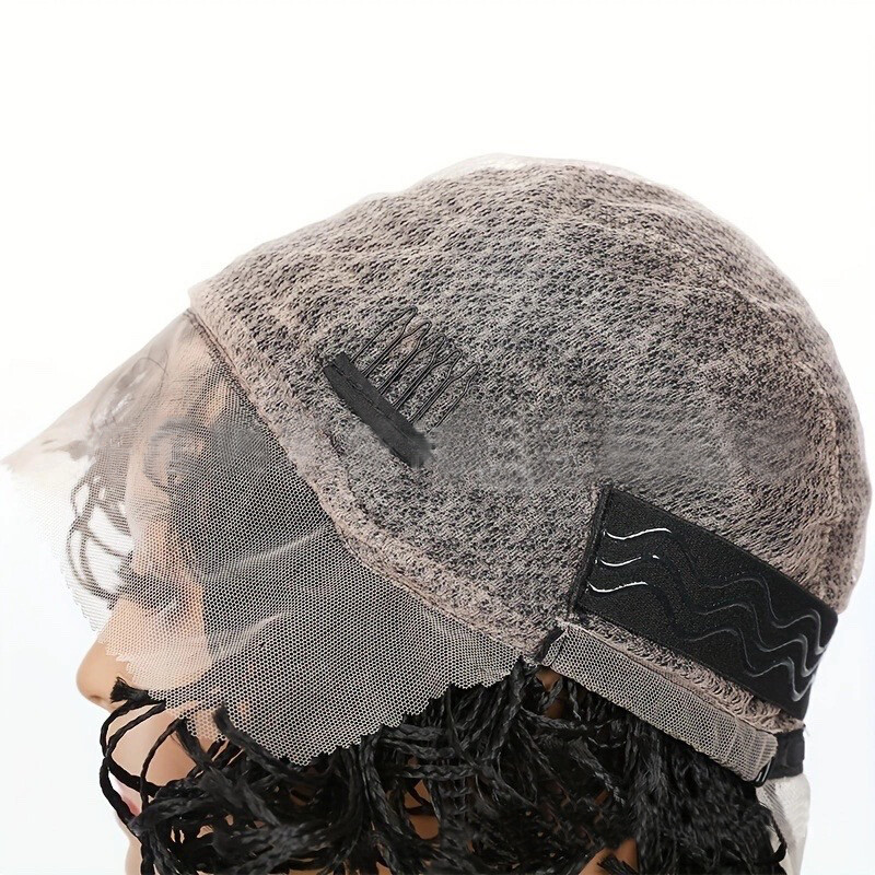 Short Braided Wigs with Baby Hair Full Lace Braided Wigs for Black Women