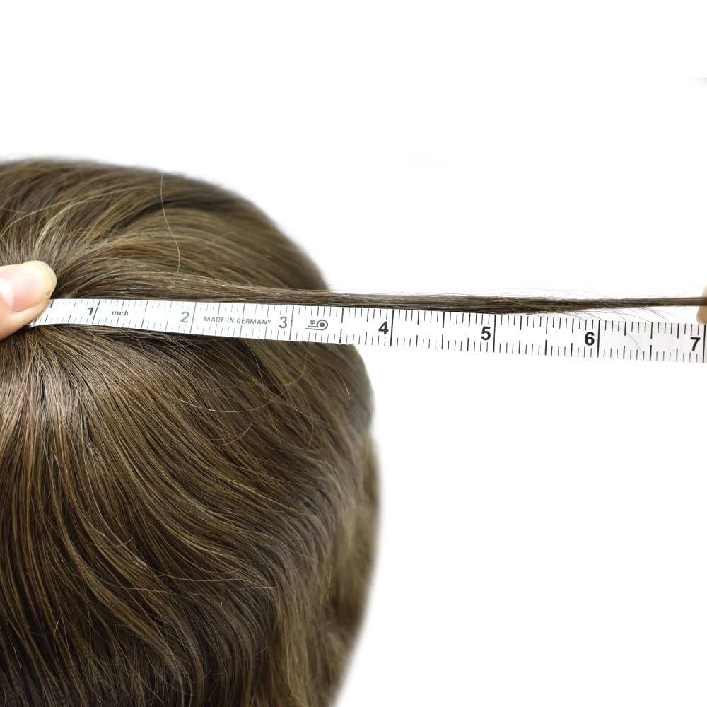 Mens Toupee SWISS LACE Poly Around Skin Hairpiece Human Hair Replacement System