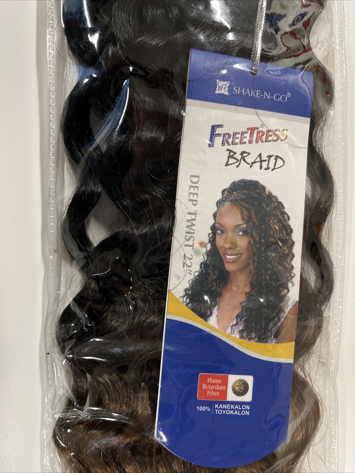 FreeTress Braid Deep Twist 22″ Color DE30 100%Kanekalon ShakeNGo Flame Retardant