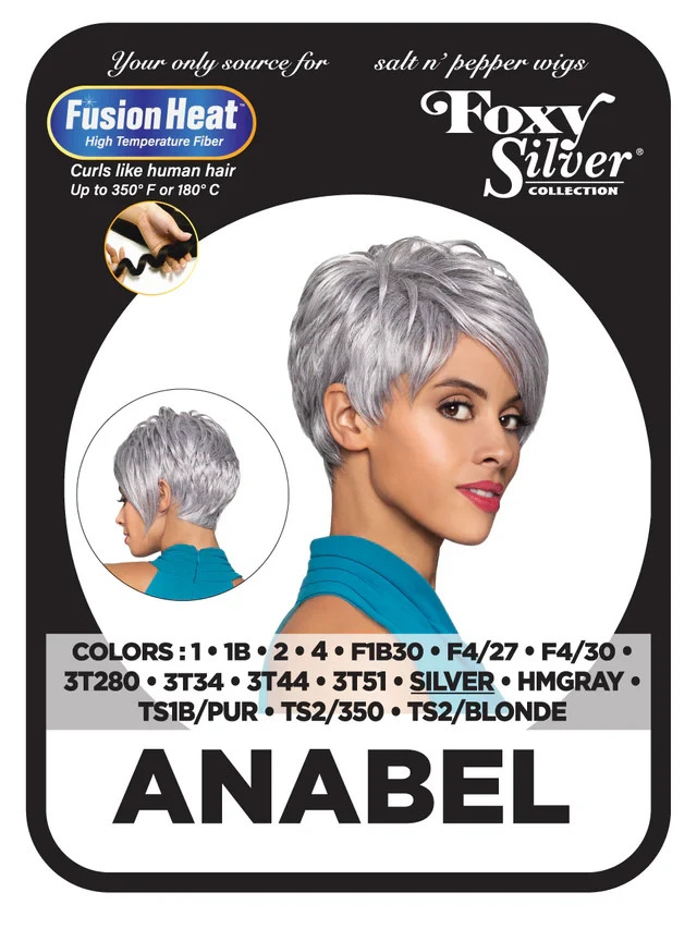 Foxy Silver Anabel Wig, Stylish and Natural-Looking Synthetic Wig